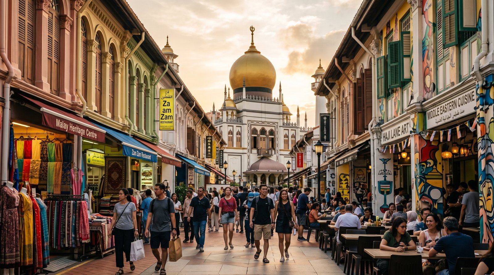 Kampong Gelam — neighbourhood context for Sultan Mosque