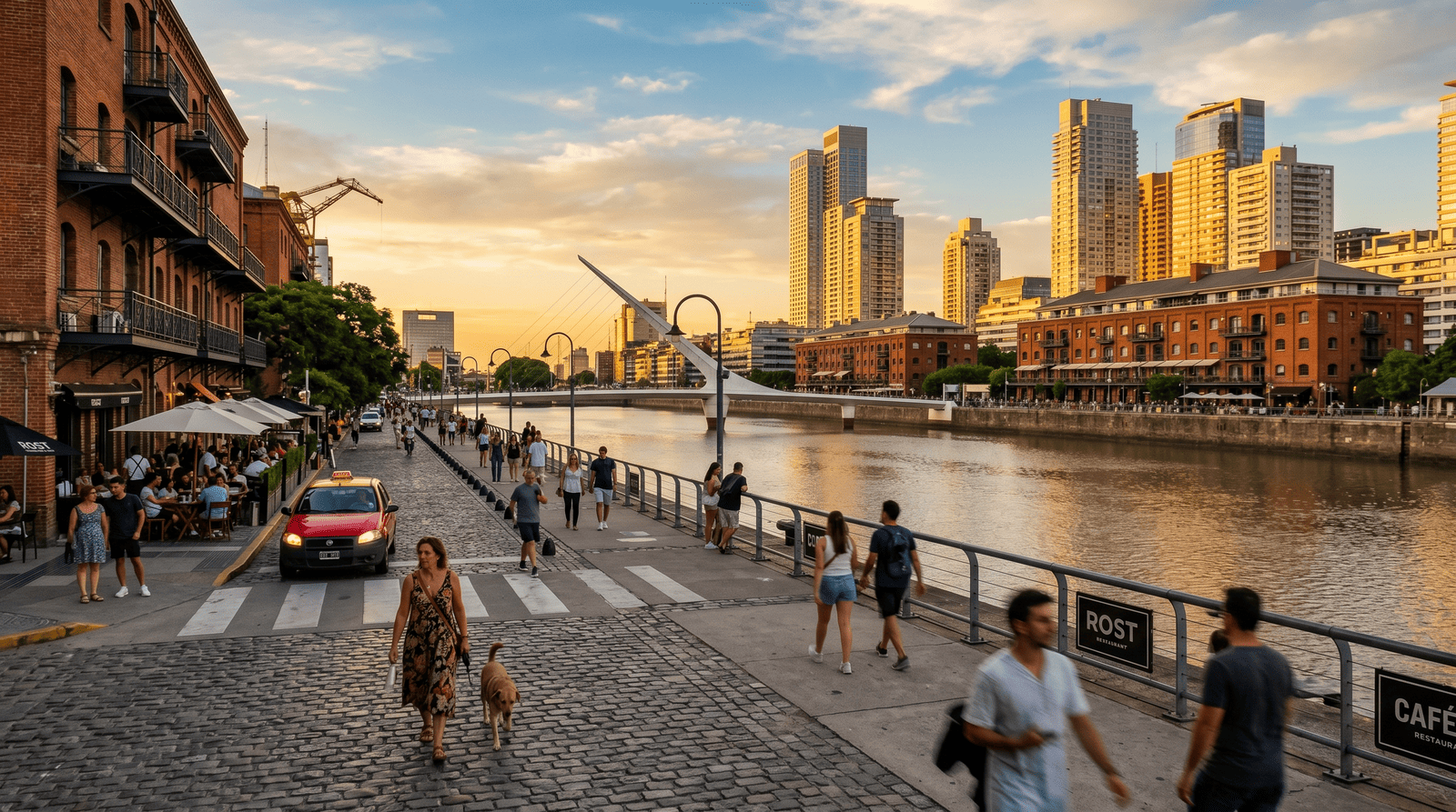 Puerto Madero — neighbourhood context for Puente de la Mujer