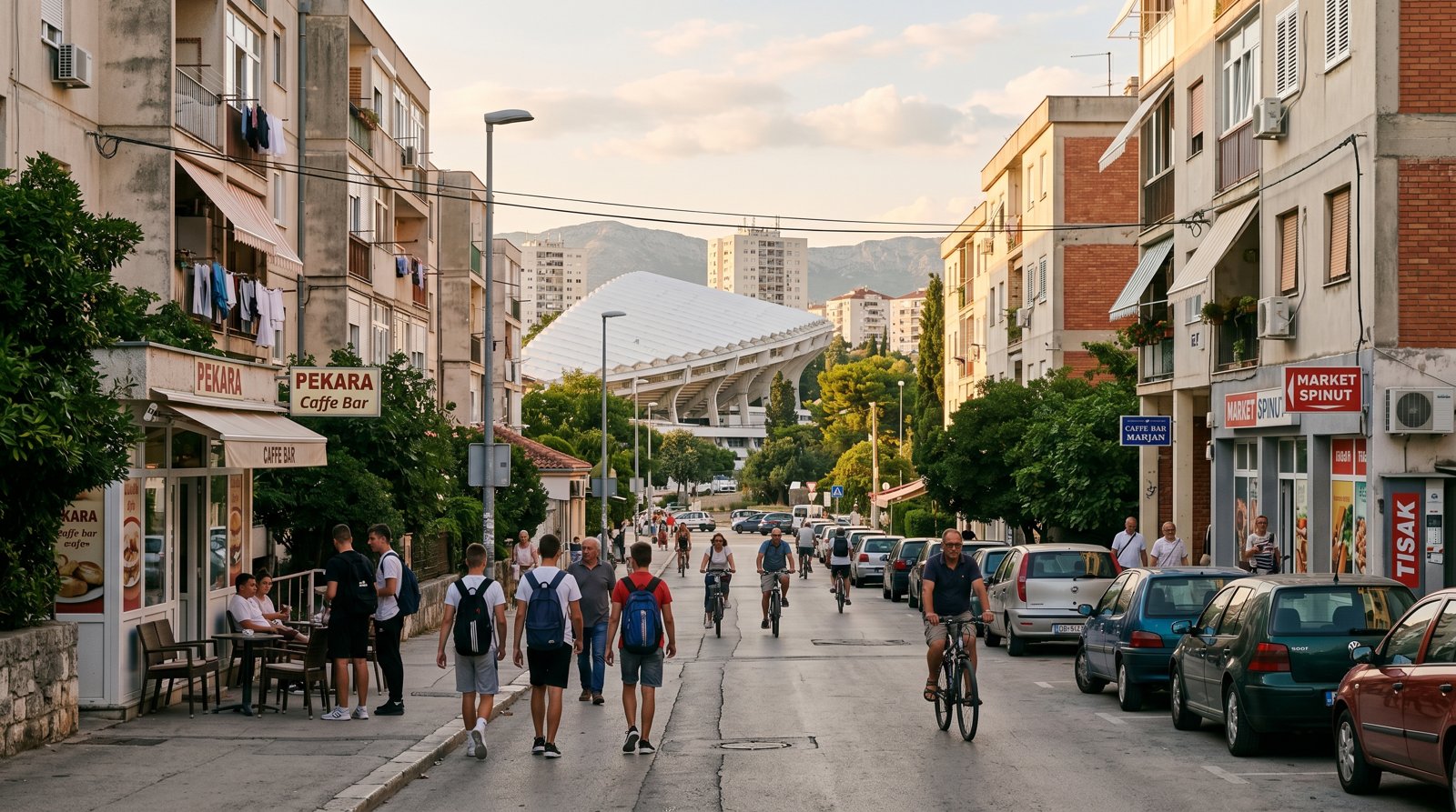 Spinut — neighbourhood context for Split Archaeological Museum