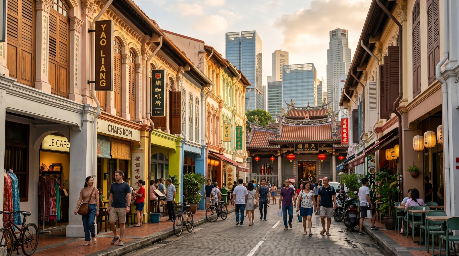 Telok Ayer — neighbourhood context for Thian Hock Keng Temple