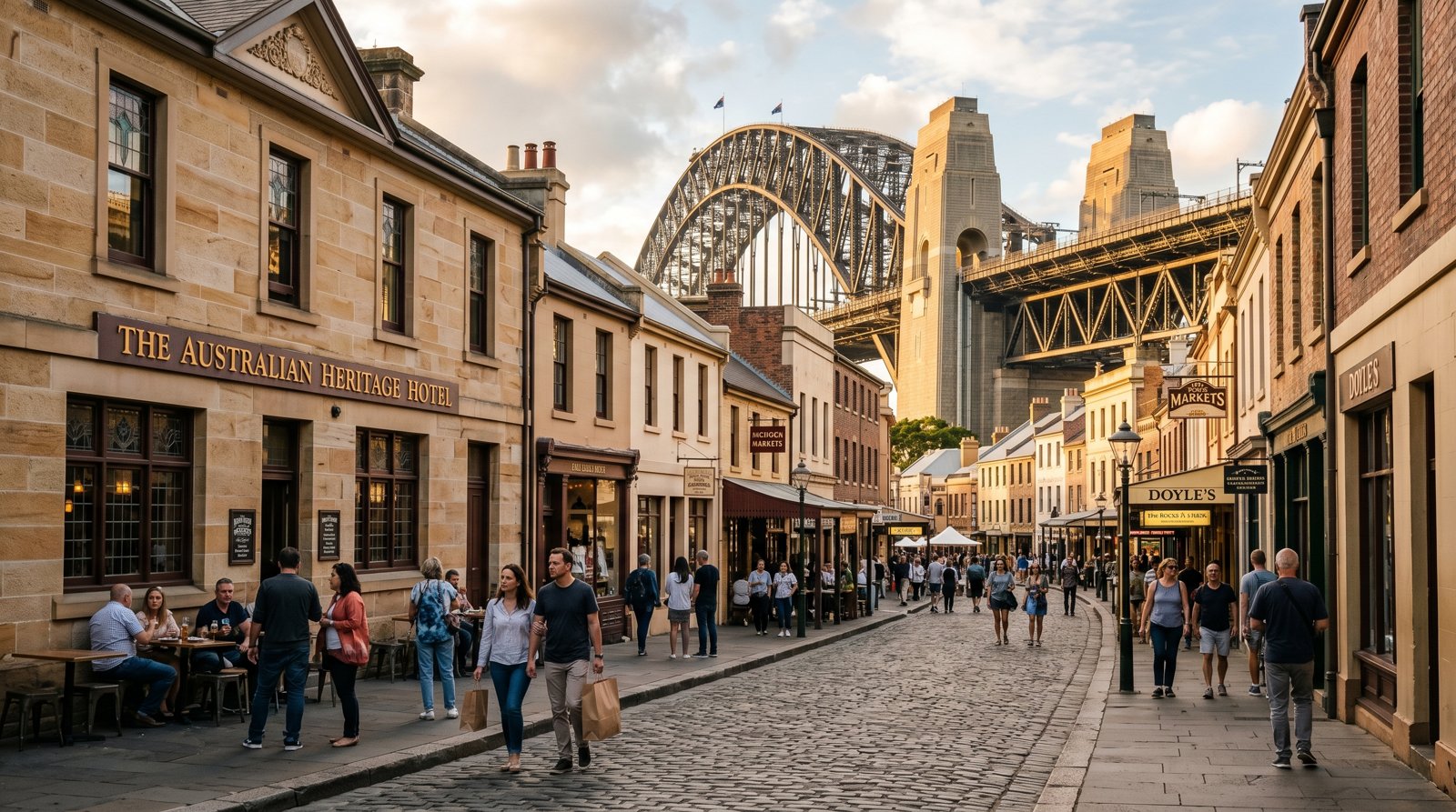 The Rocks — neighbourhood context for Justice & Police Museum