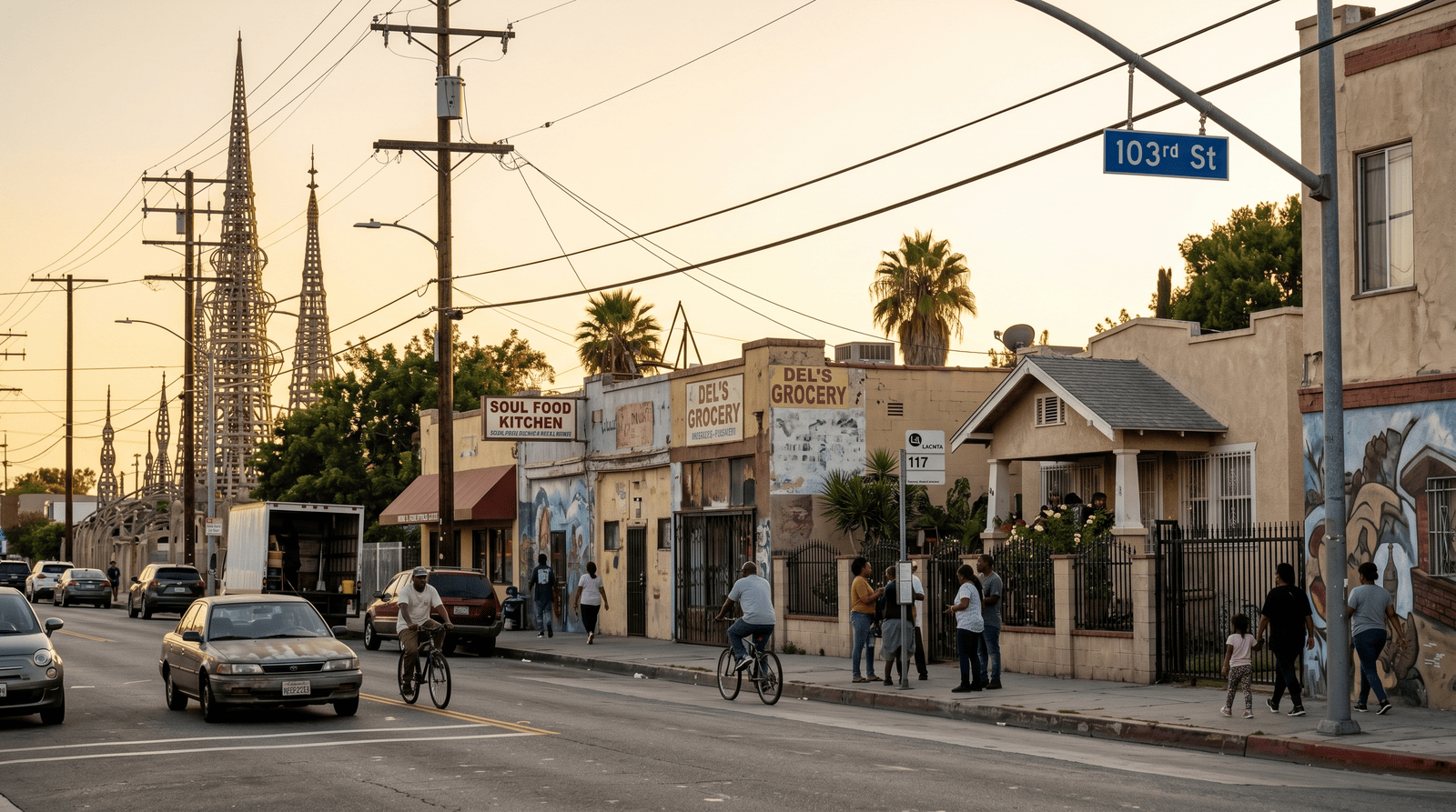 Watts — neighbourhood context for Watts Towers